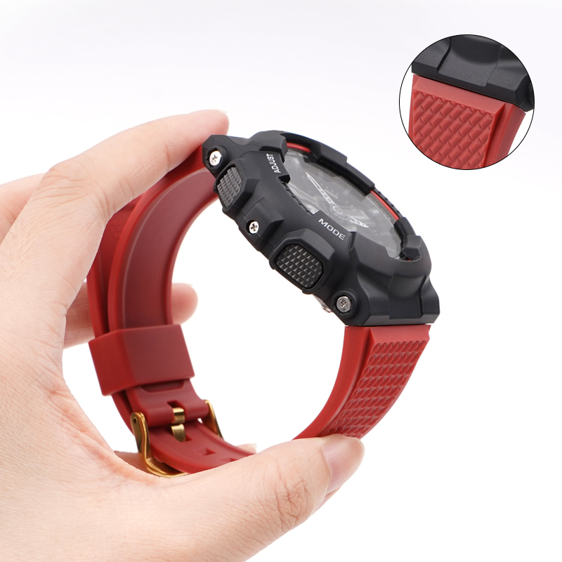 Ремінець для Casio G-Shock GA-100/110 Red GD - 5