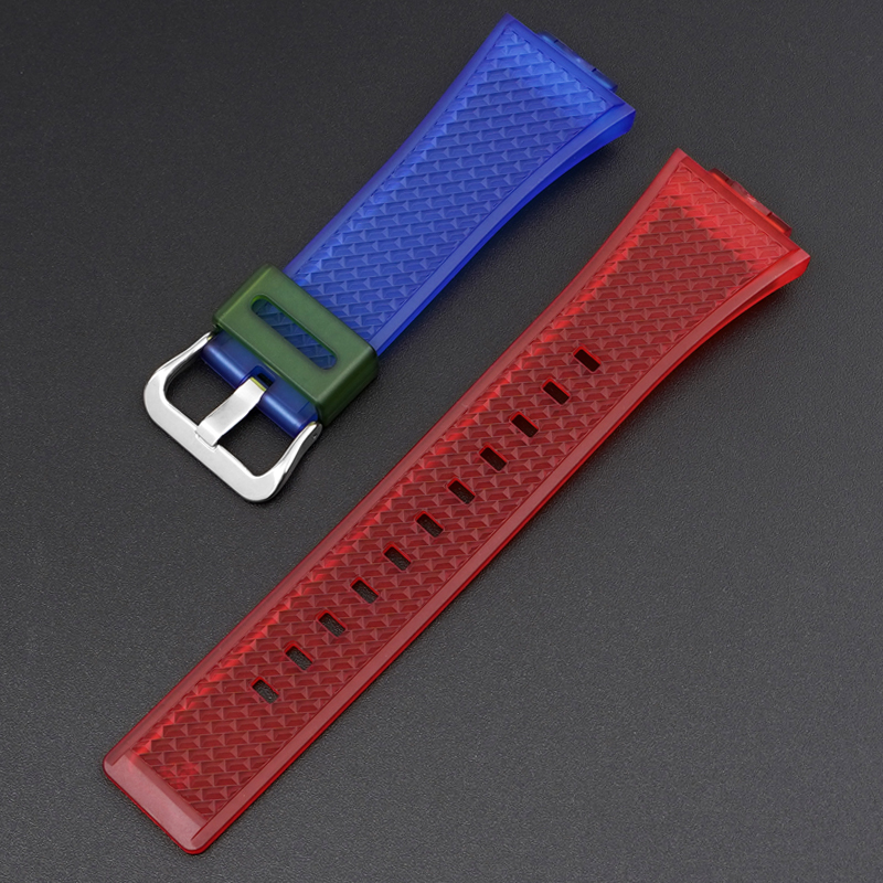 Ремінець для Casio G-Shock GA-100/110 Transl-Red-Blue SI - 2