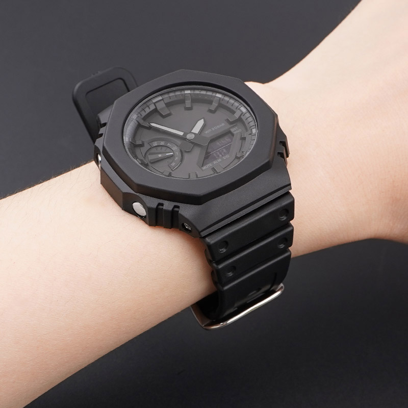 Ремінець для Casio G-Shock GA-2100/2110 Black SI - 4