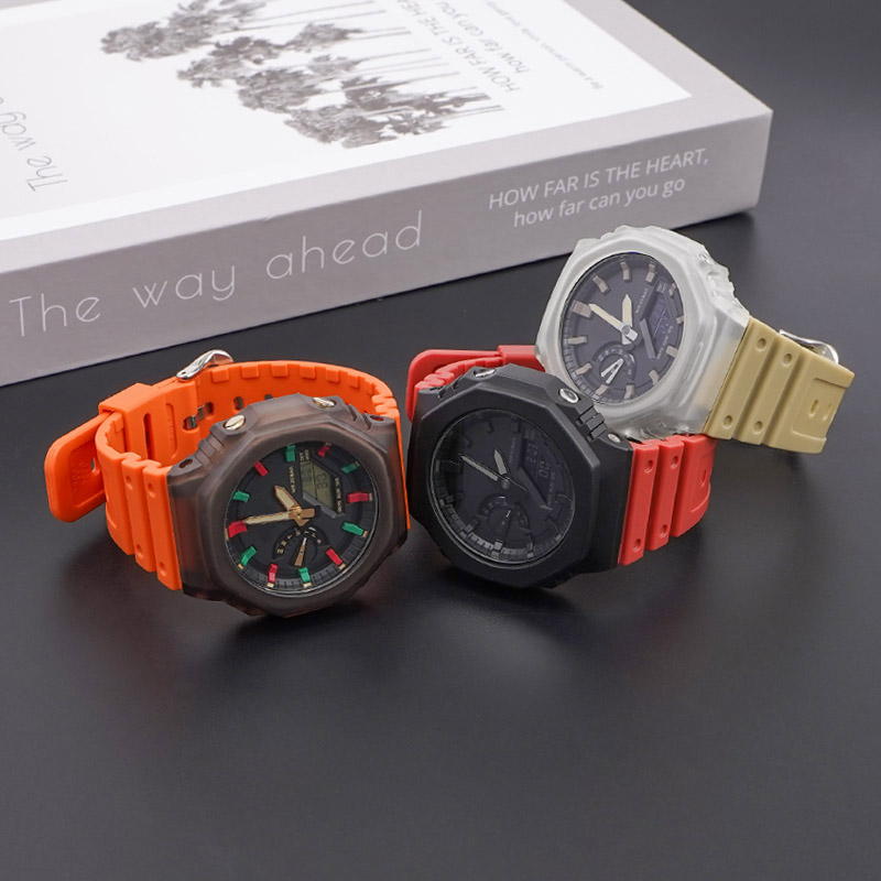 Ремінець для Casio G-Shock GA-2100/2110 Orange SI - 10