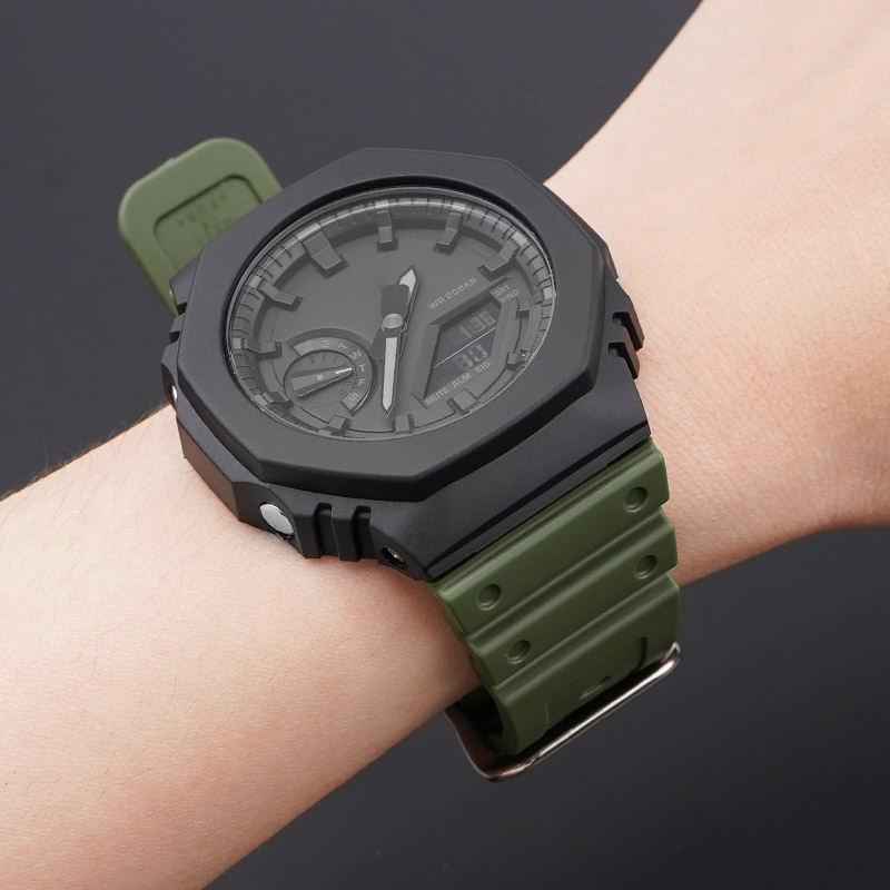 Ремінець для Casio G-Shock GA-2100 Army Green SI - 4