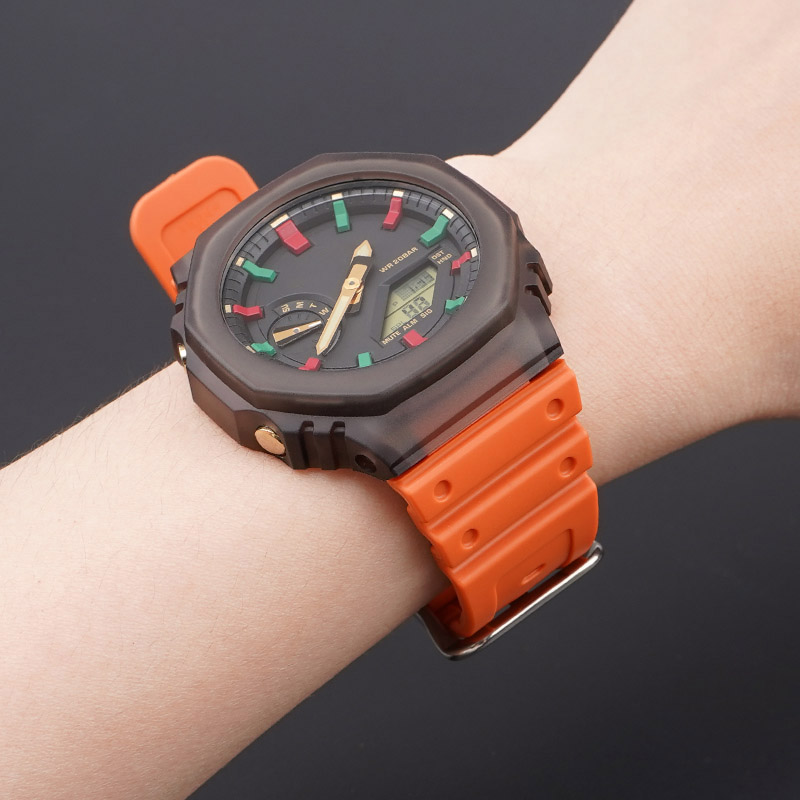 Ремінець для Casio G-Shock GA-2100 Orange SI - 3