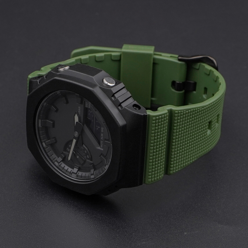Ремінець для Casio G-Shock GM-2100 B Army Green BK - 5