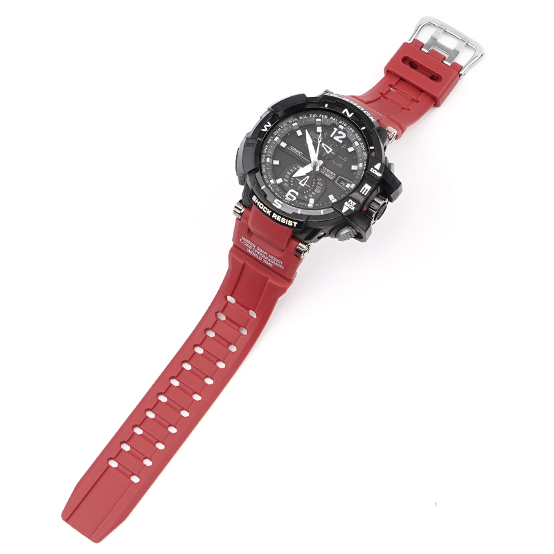 Ремінець для Casio G-Shock GW-A1000/GW-4000/GA-1000 Red Silver - 3