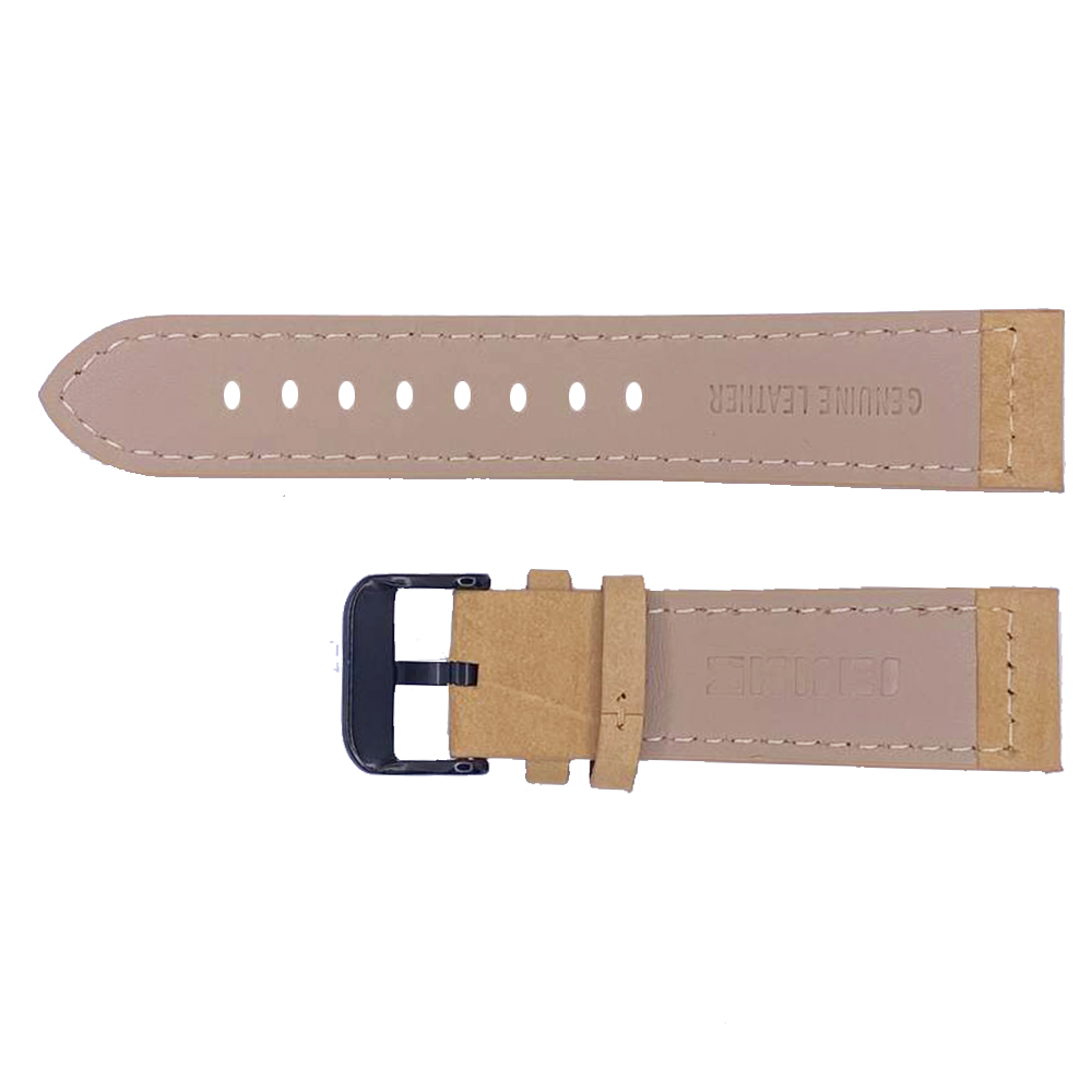 Ремінець для годинника 22 мм Нубук Хакі - 2