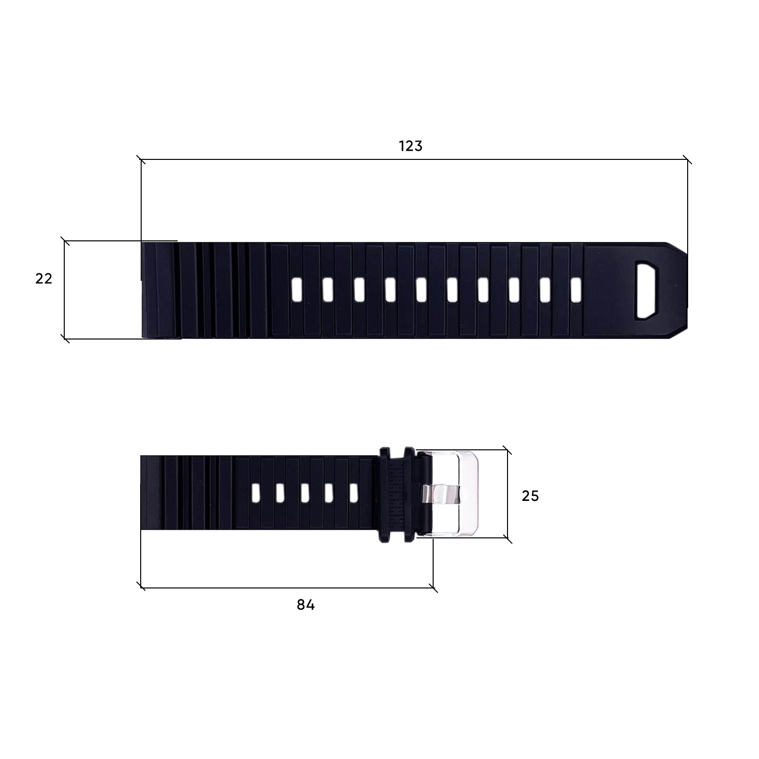 Ремінець для годинника Skmei 1657BK Black - 3