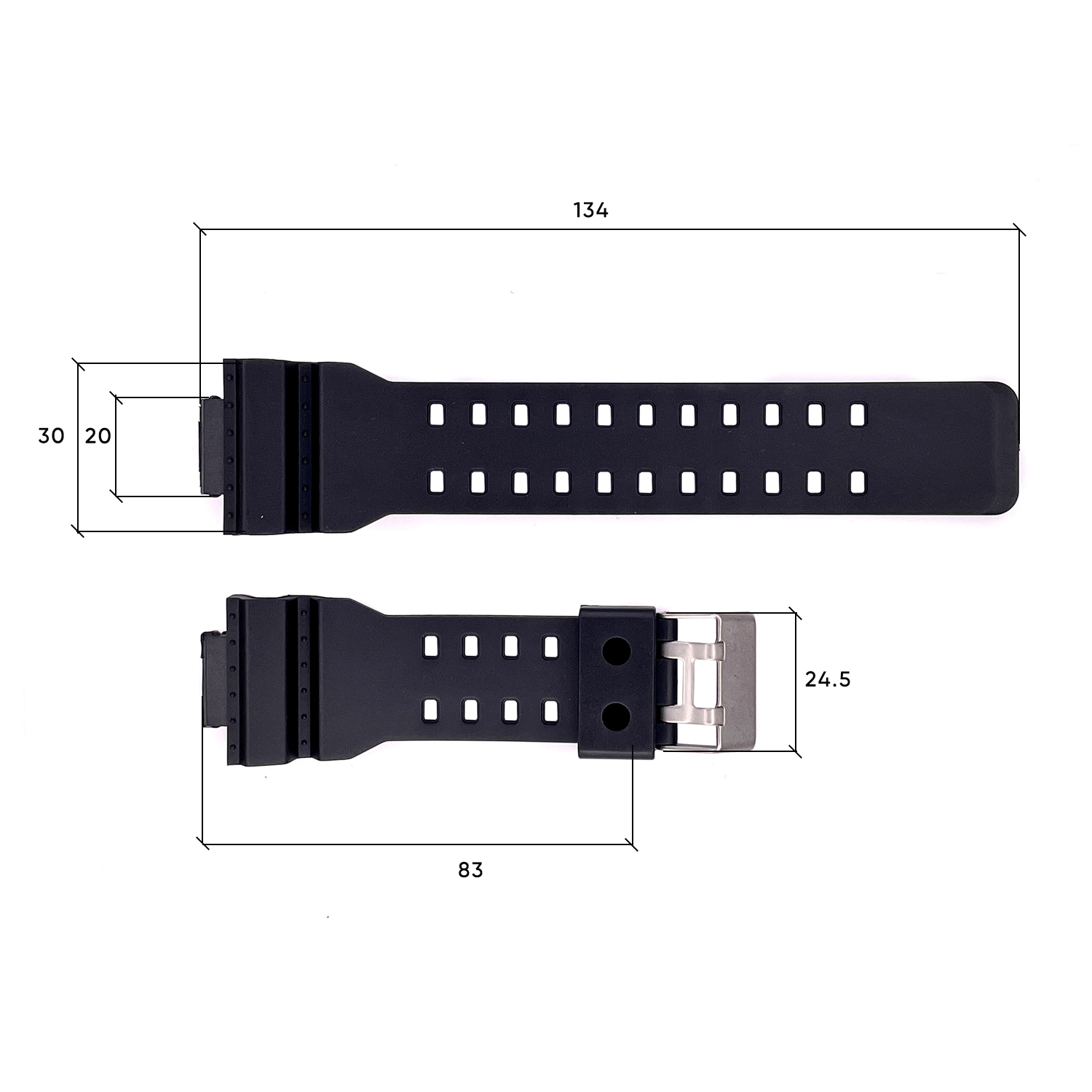 Ремінець для годинника Skmei 1688BK Black - 3