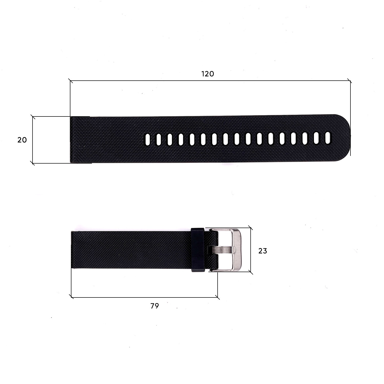 Ремінець для годинника Skmei 1893BKBK Black-Black - 3