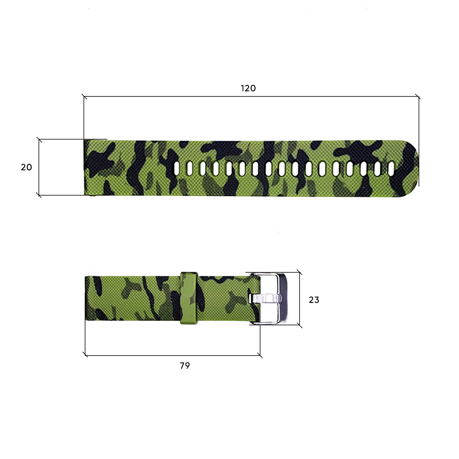 Ремінець для годинника Skmei 1893CMGN Camo Green - 3