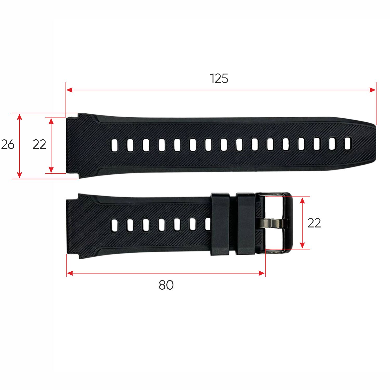 Ремінець для смарт годинника C21 Black - 3