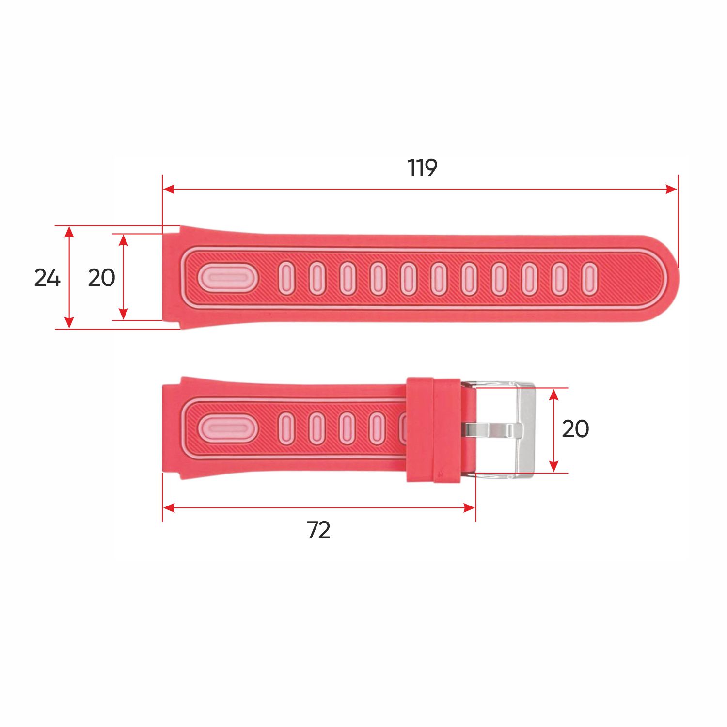 Ремінець для смарт годинника DF91 Pink - 3