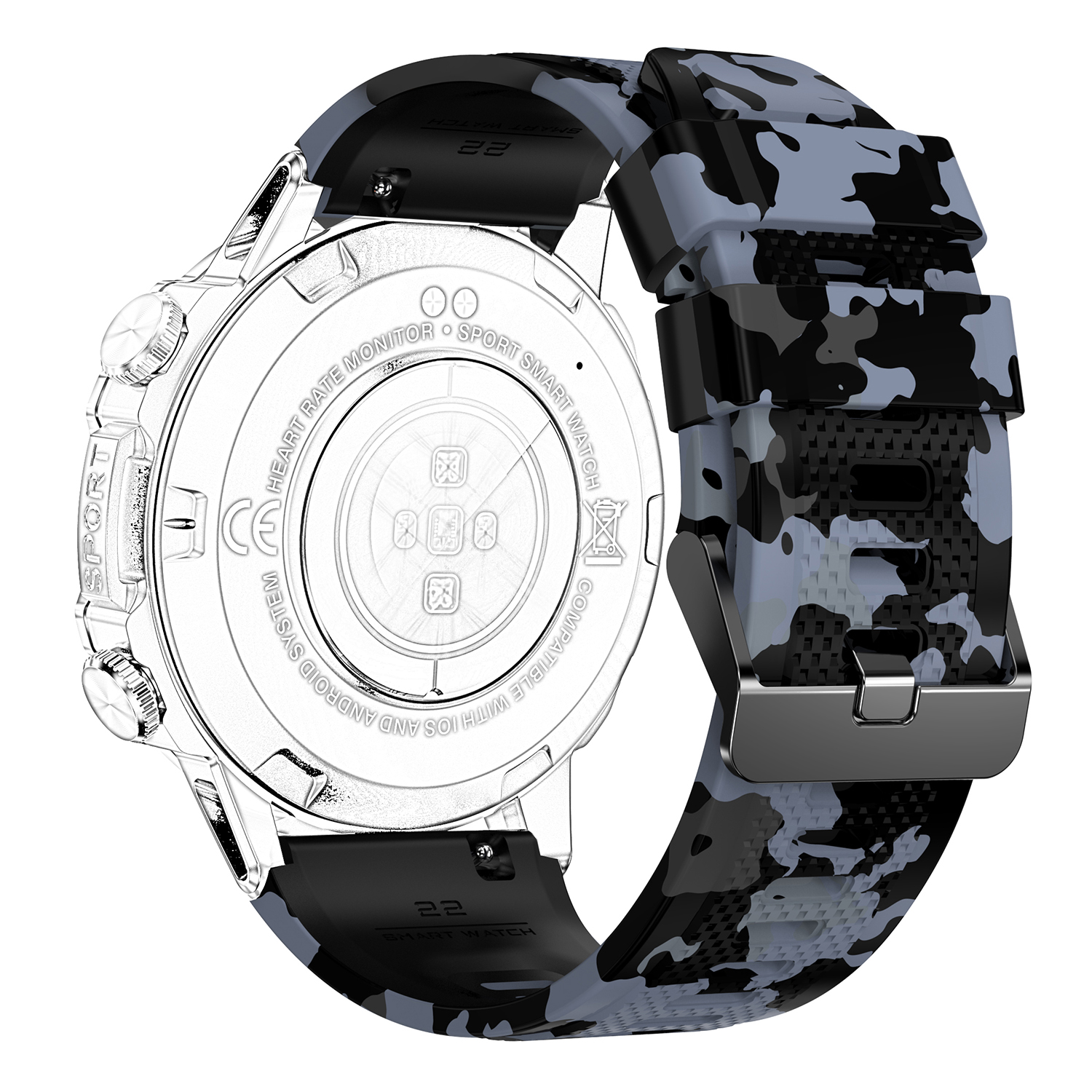 Ремінець для смарт годинника K59 Camo Green - 4