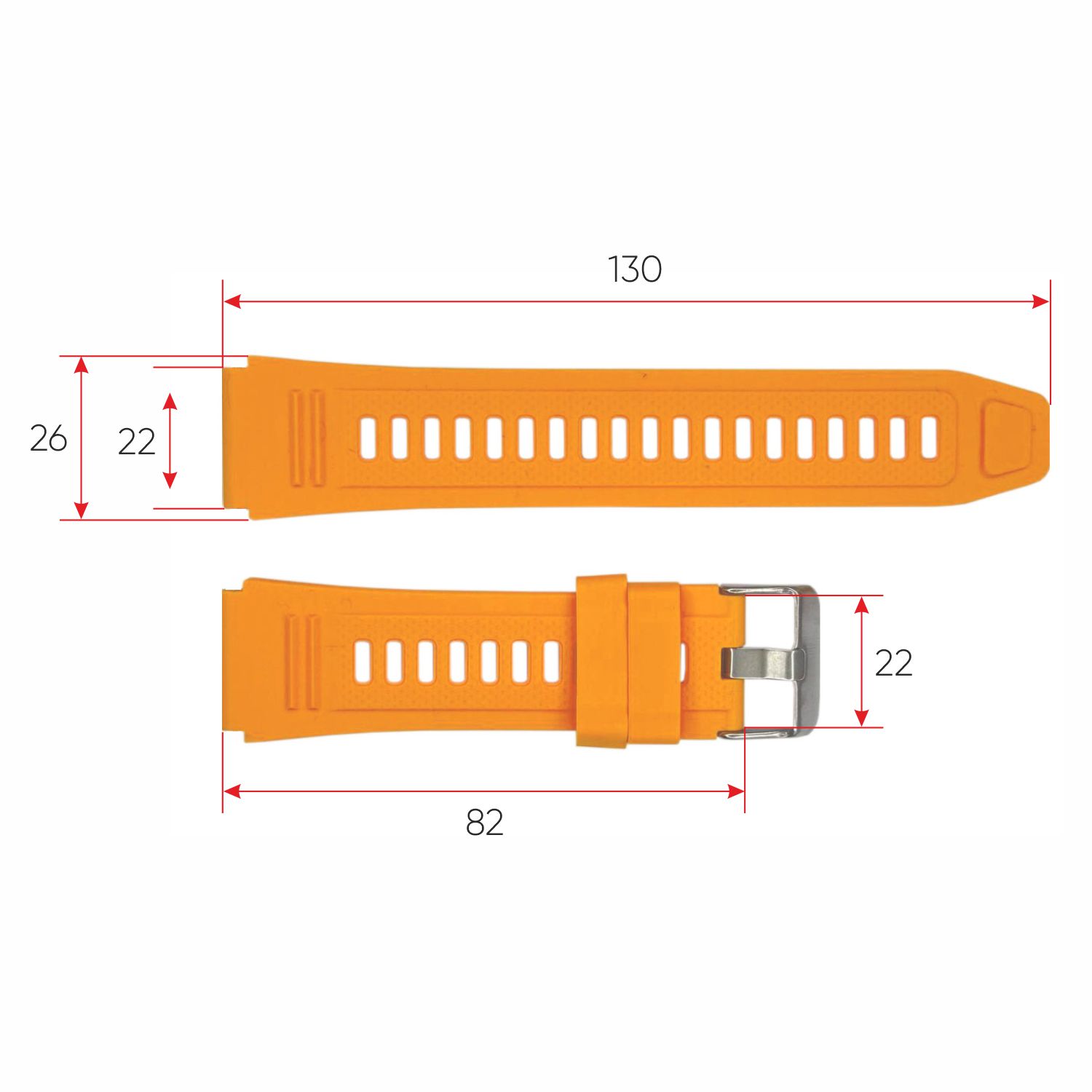 Ремінець для смарт годинника K59 Orange - 3