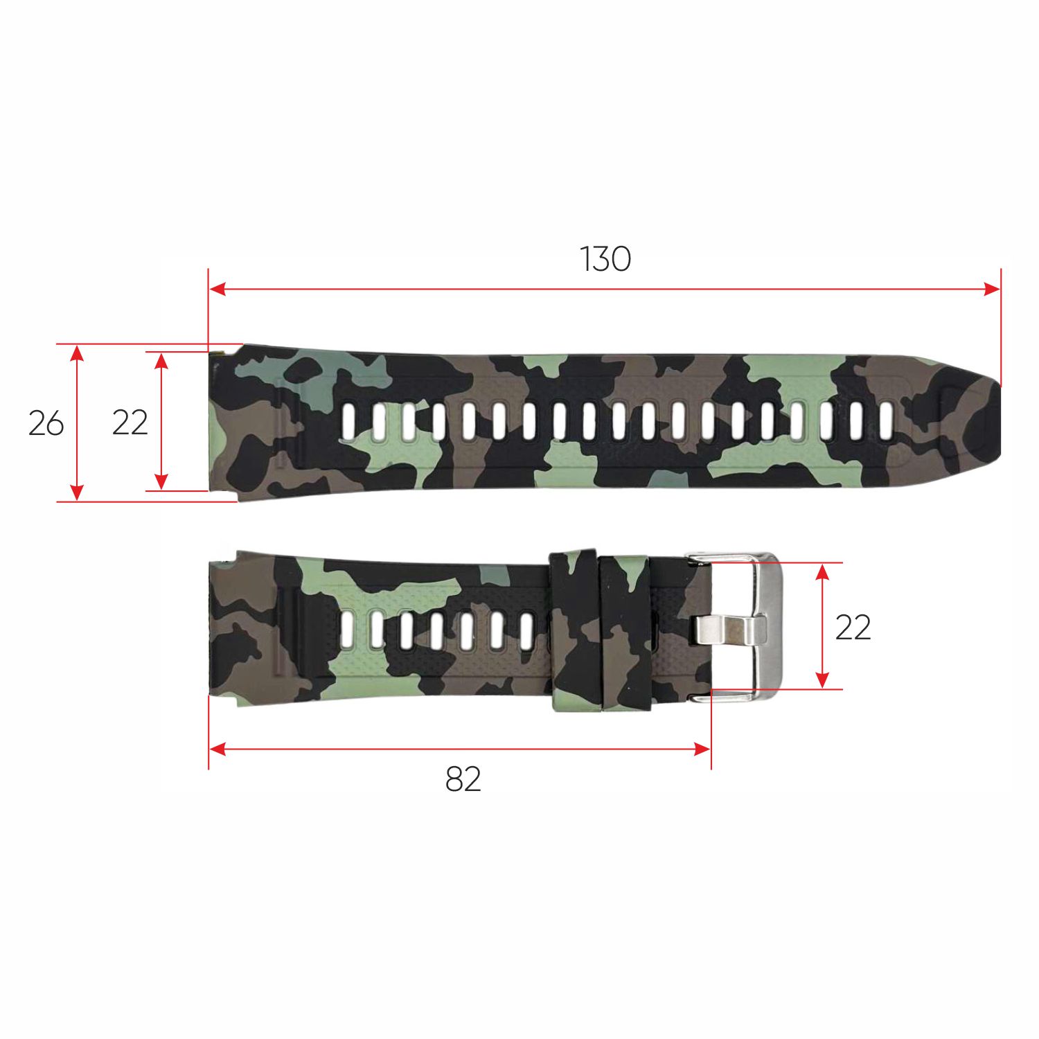 Ремінець для смарт годинника Modfit Combat Camo Green - 3