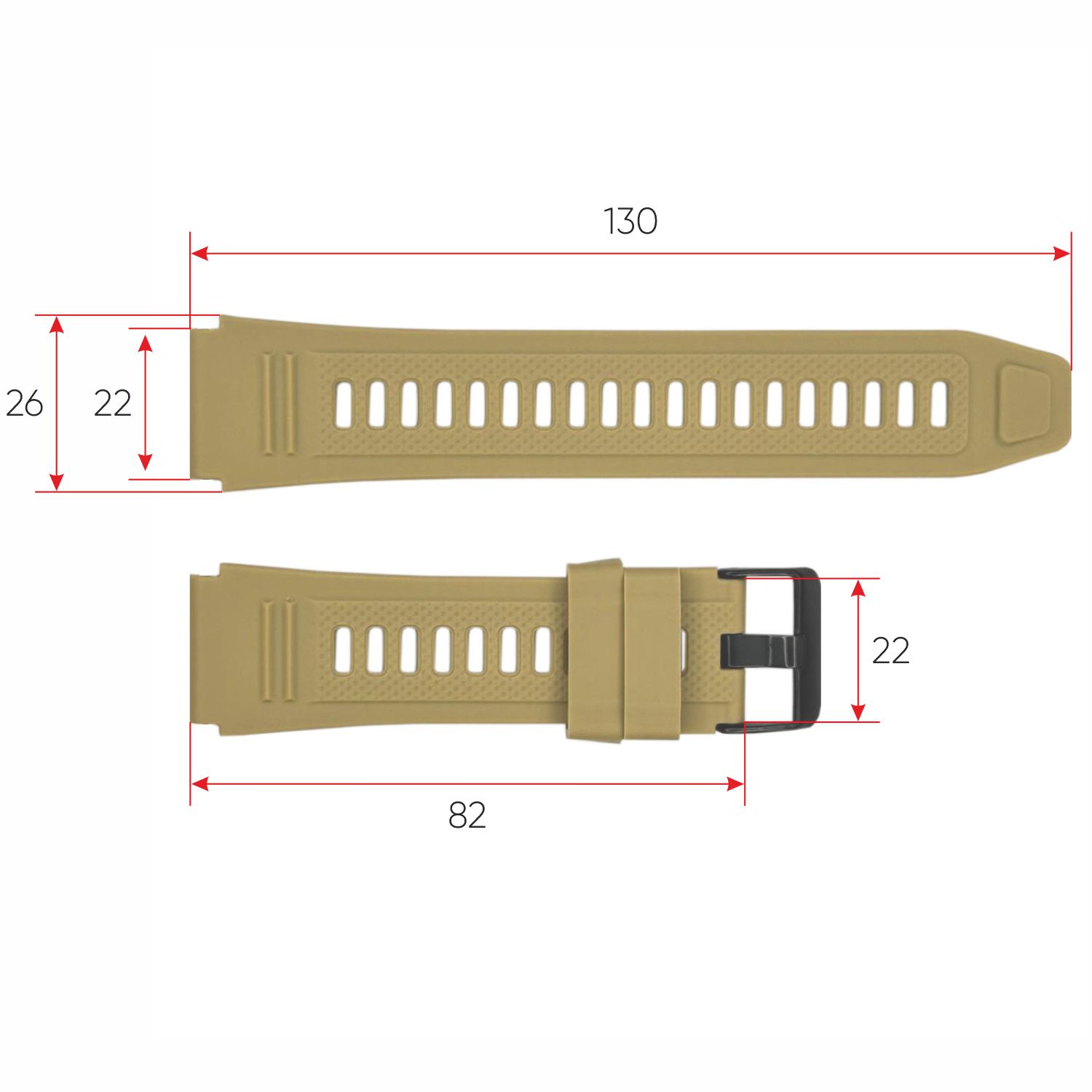 Ремінець для смарт годинника Modfit Hunter Khaki - 3