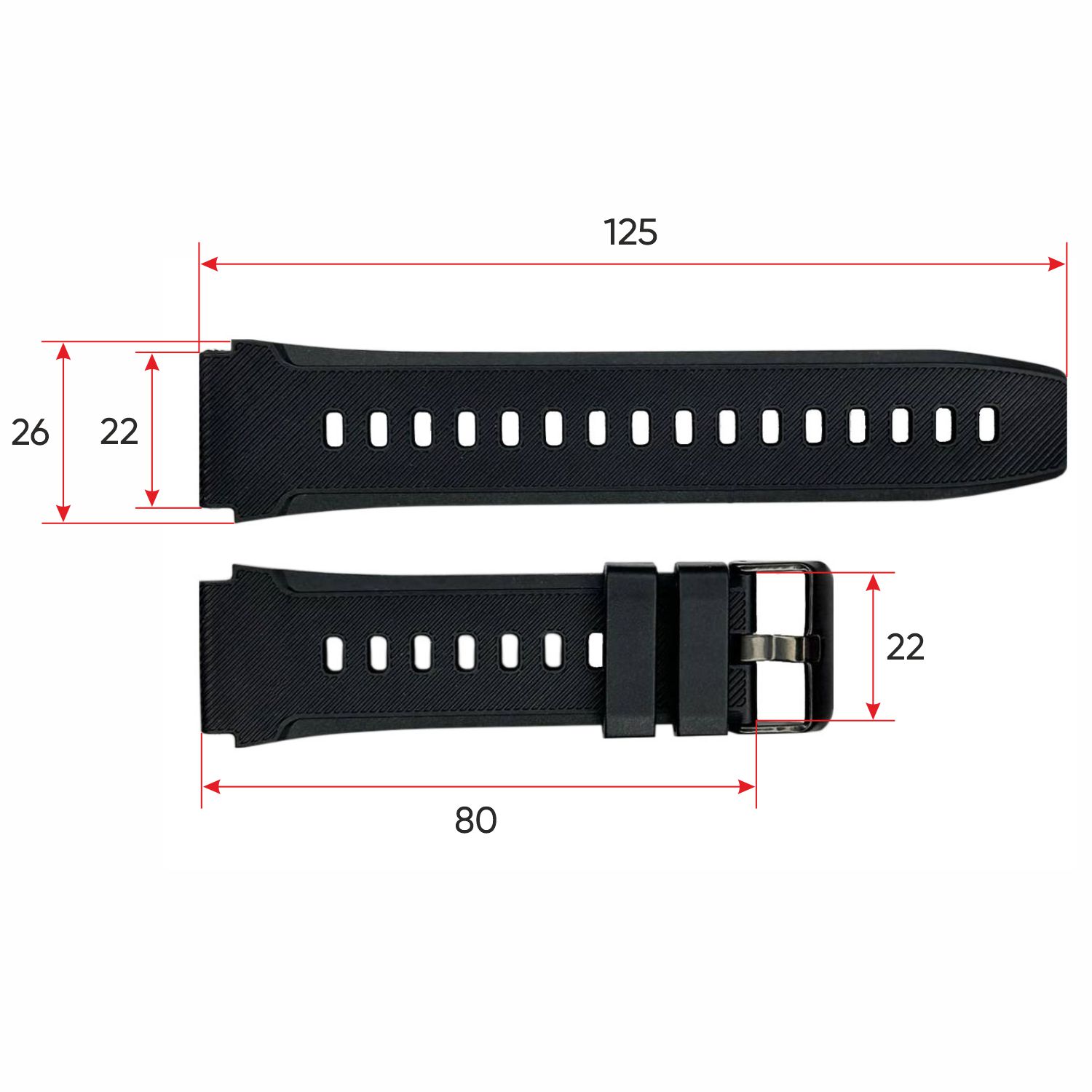 Ремінець для смарт годинника Modfit Iron Black - 3