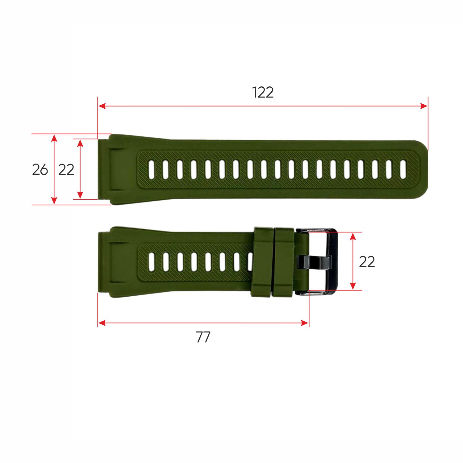 Ремінець для смарт годинника Modfit Ranger Army Green - 3