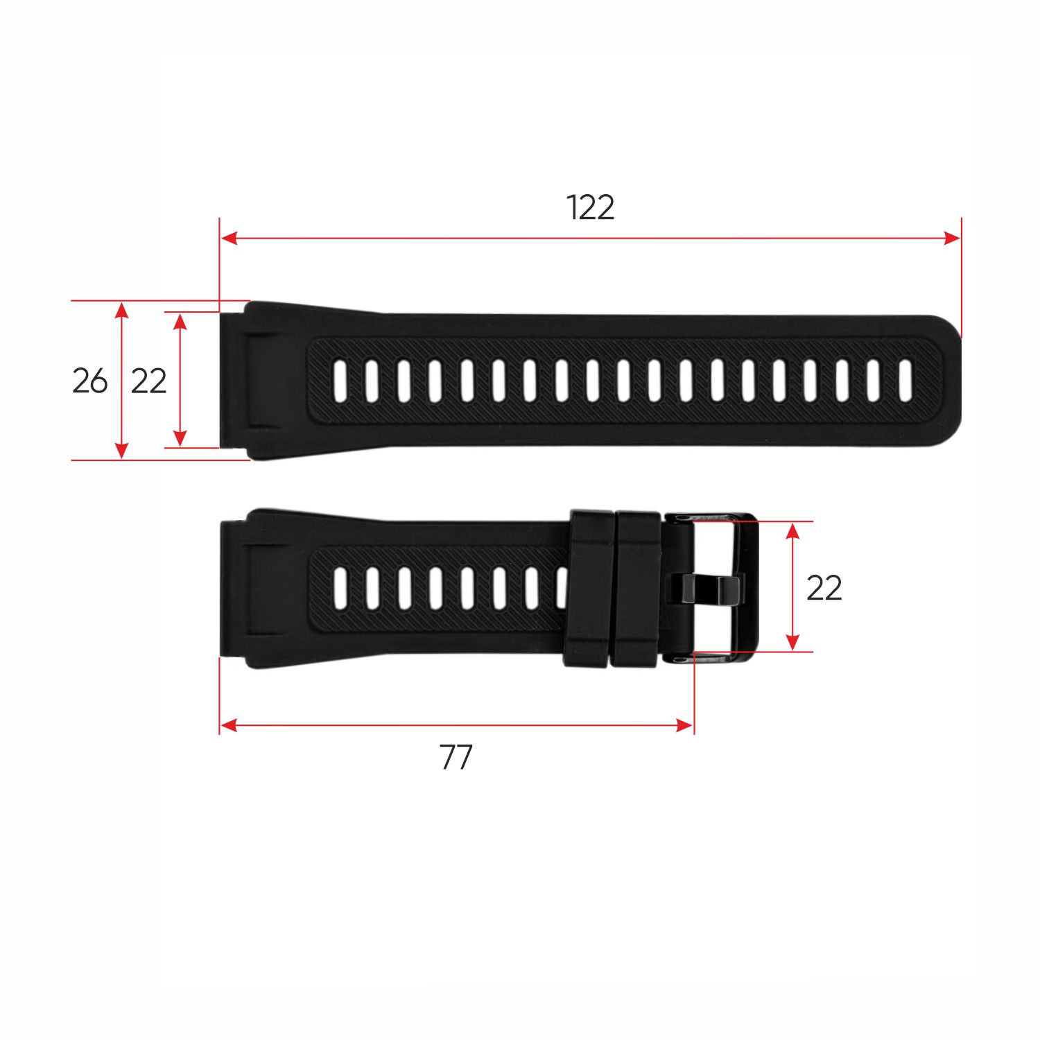 Ремінець для смарт годинника Modfit Ranger Black - 3