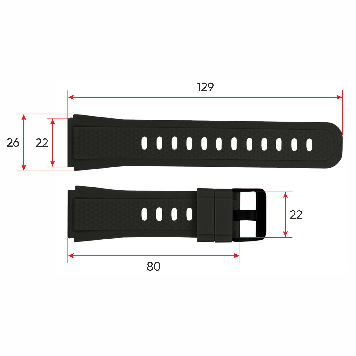 Ремінець для смарт годинника Modfit Ranger Pro Black - 3