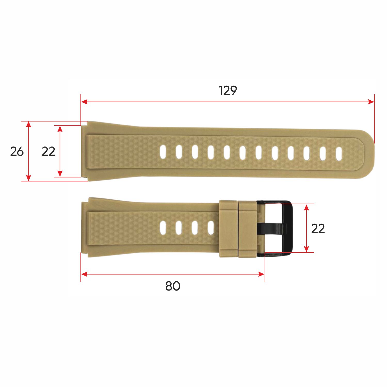 Ремінець для смарт годинника Modfit Shockwave Khaki - 3