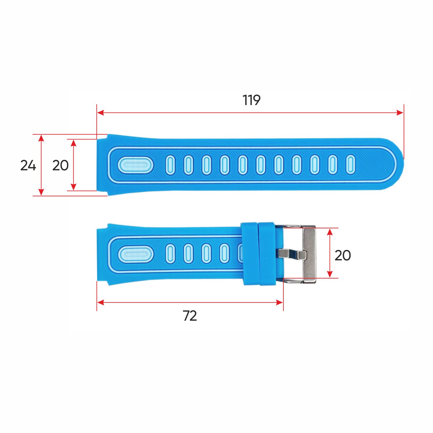 Ремінець для смарт годинника Modfit SkyLoom Blue - 3