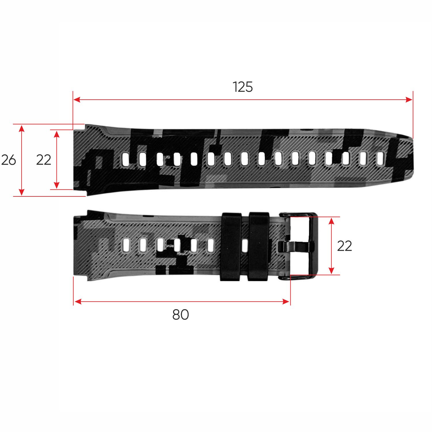 Ремінець для смарт годинника Modfit Sniper Camo Grey - 3
