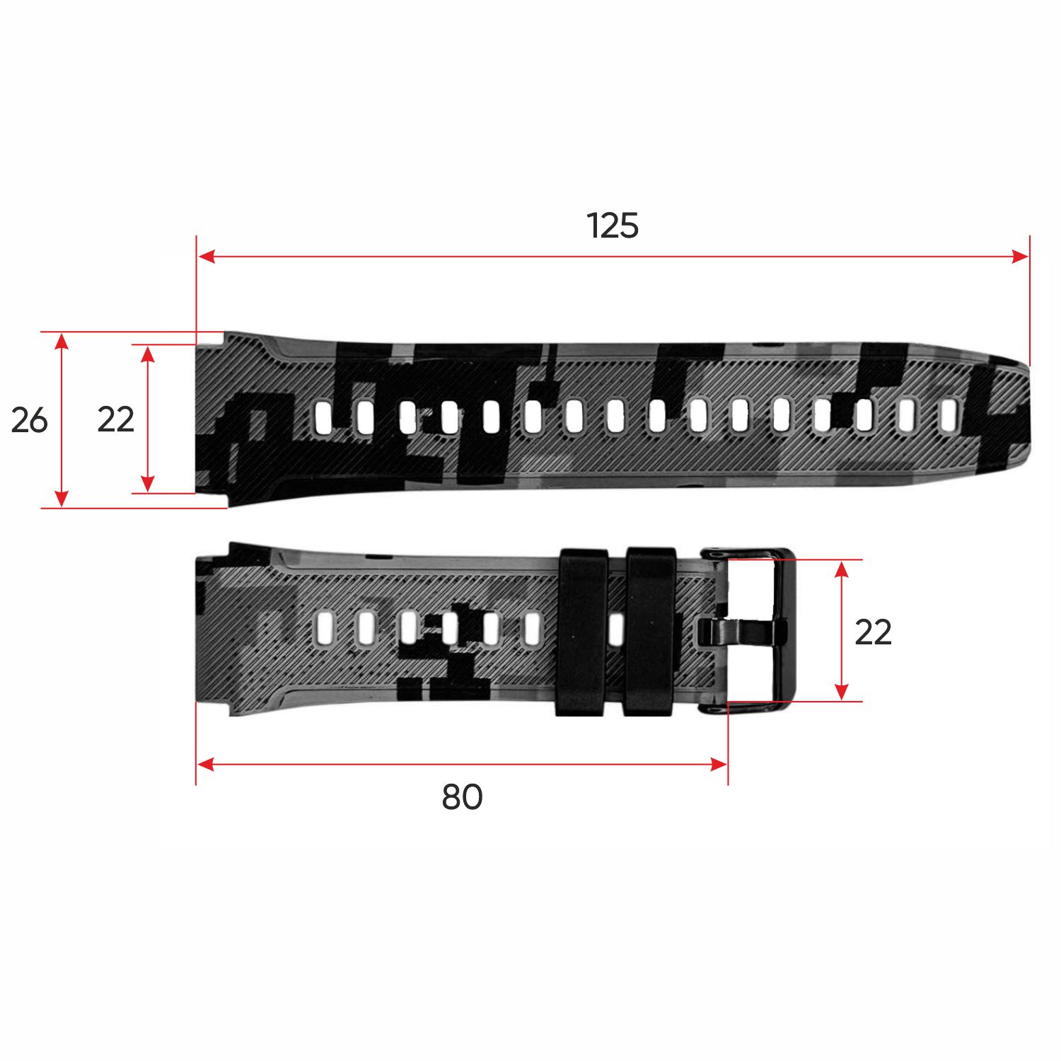 Ремінець для смарт годинника Modfit Sniper Pro Camo Grey - 3