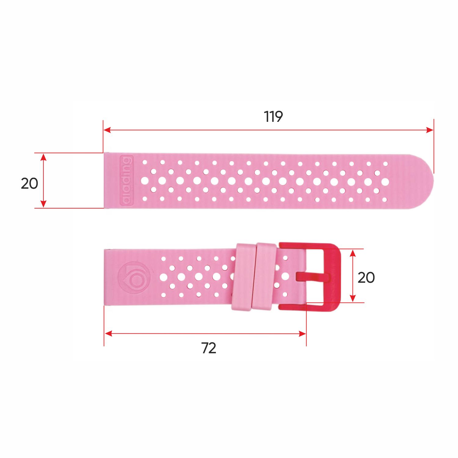 Ремінець для смарт годинника Modfit Zoomi  Pink - 3