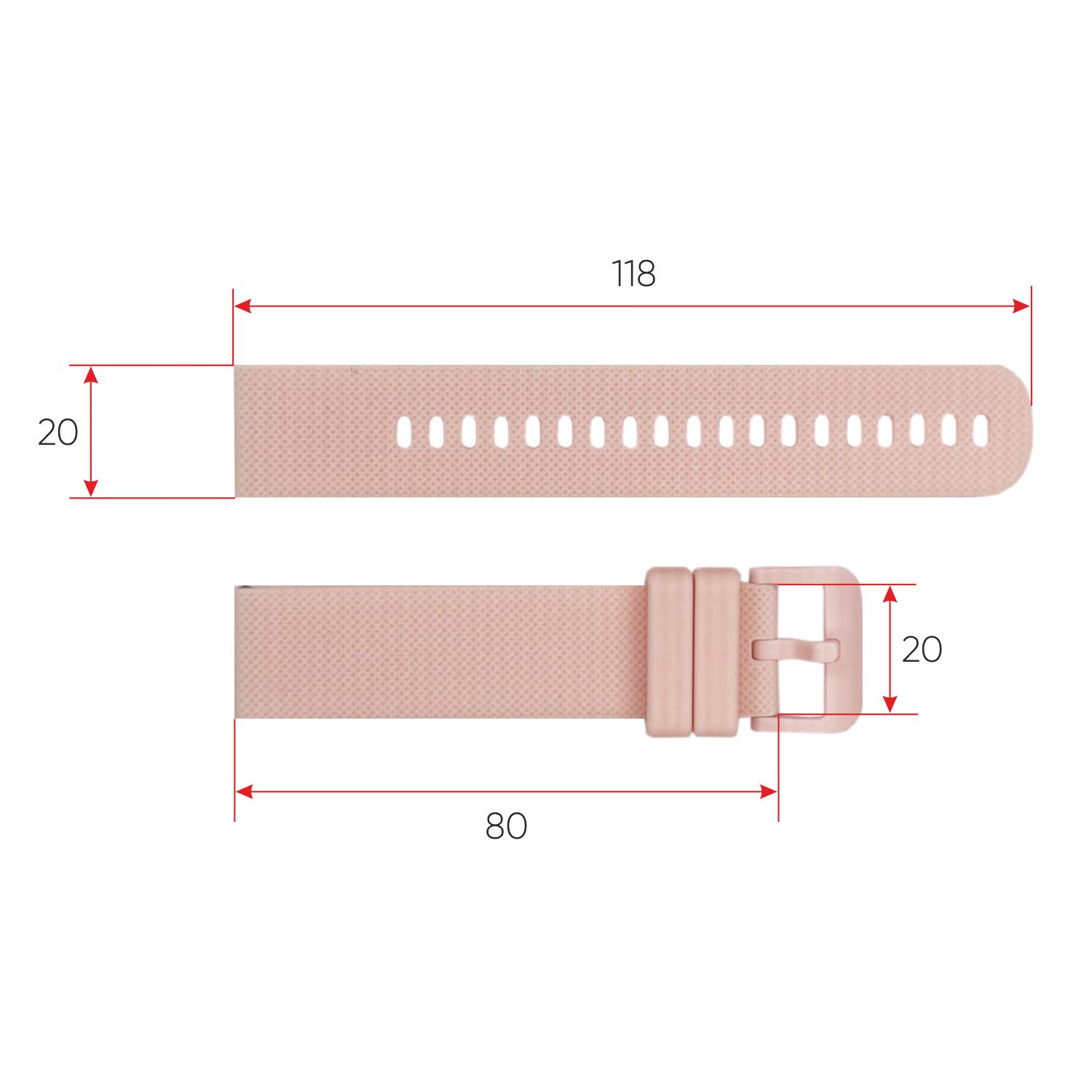 Ремінець для смарт годинника Modfit Zoopex Pink - 3