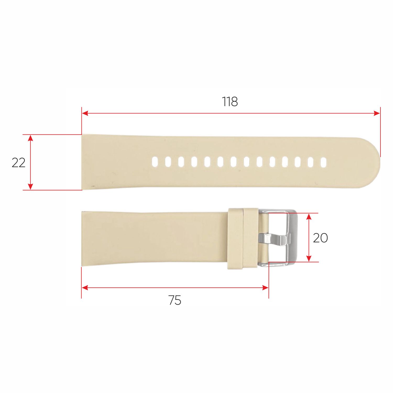 Ремінець для смарт годинника ZL02D Milk - 3
