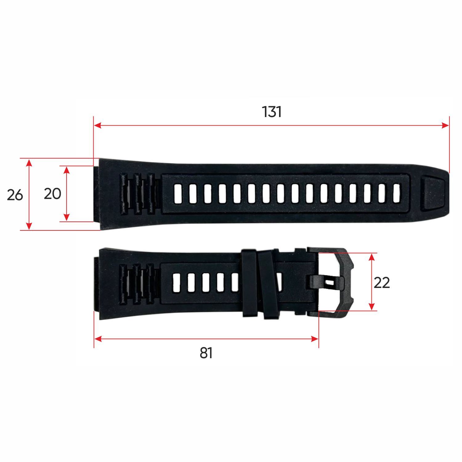 Ремінець для смарт годинника АК45 Black - 3