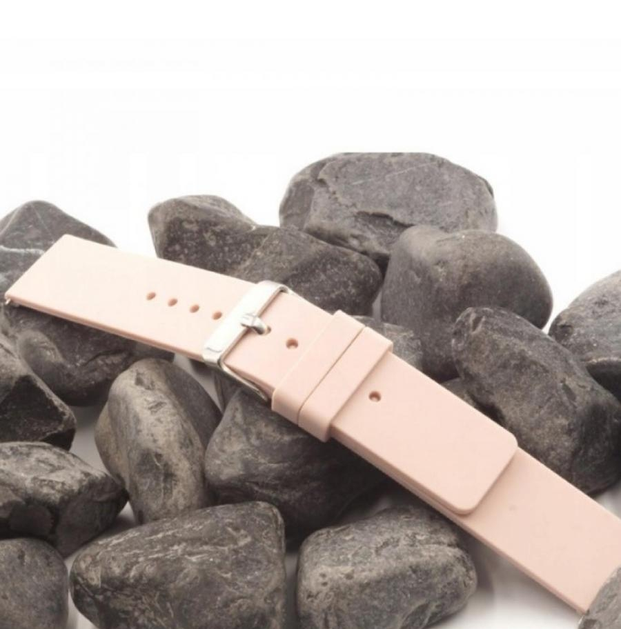 Ремінець каучуковий пудровий розмір 22 - 2