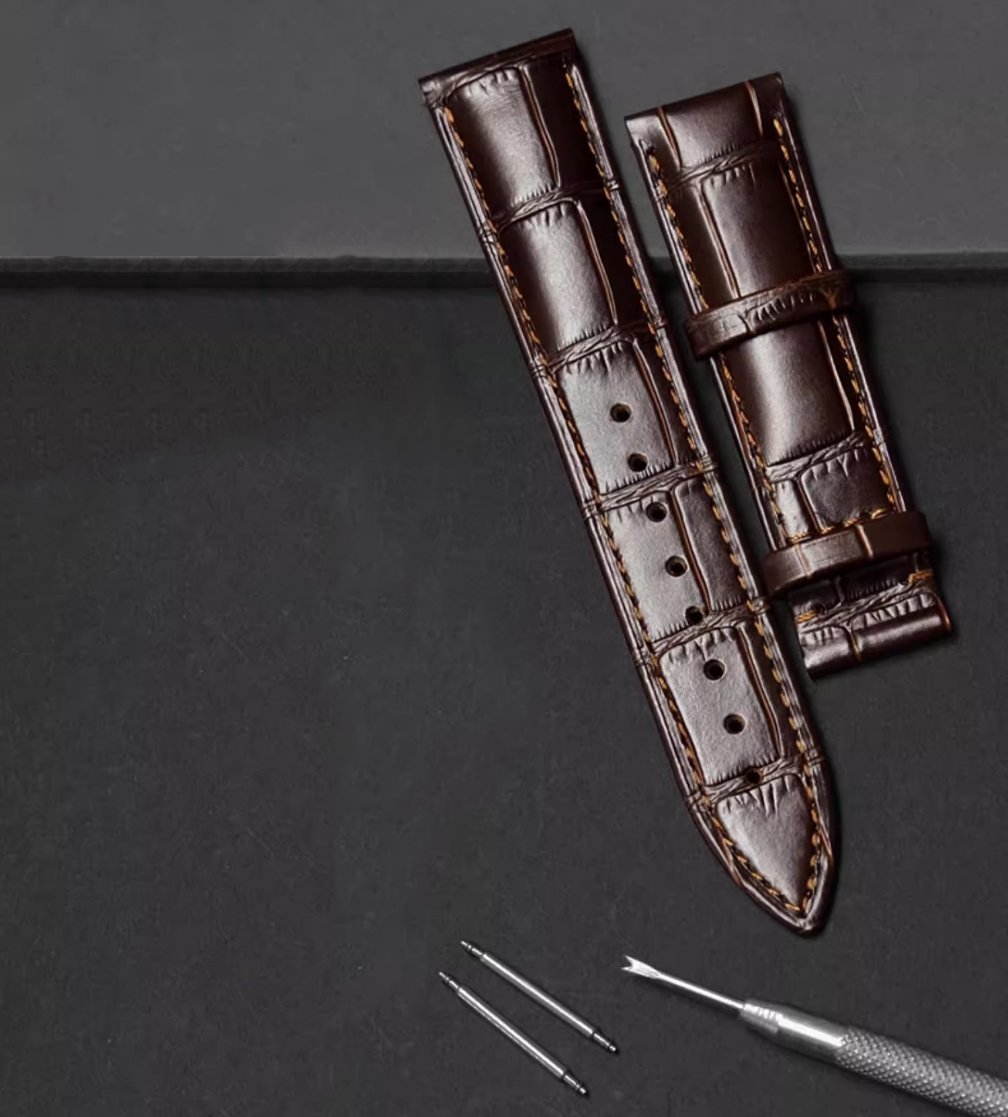 Ремінець коричневий DeLuxe кліпсовий розмір 22 - 4