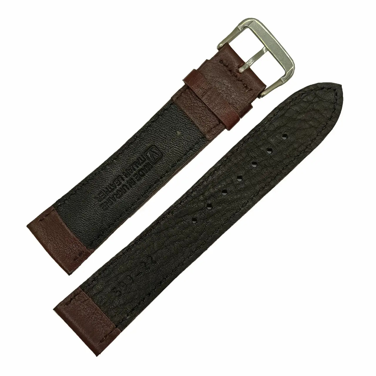 Ремінець коричневий із натуральної шкіри 22 - 2