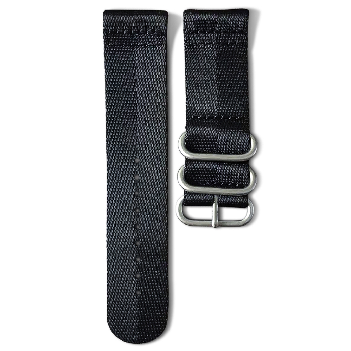 Ремінець тканевий чорний розмір 22 - 2