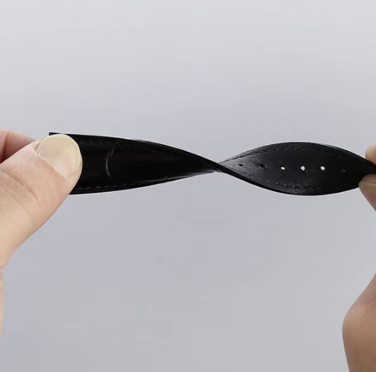 Ремінець шкіряний DeLuxe кліпсовий розмір 20 - 5