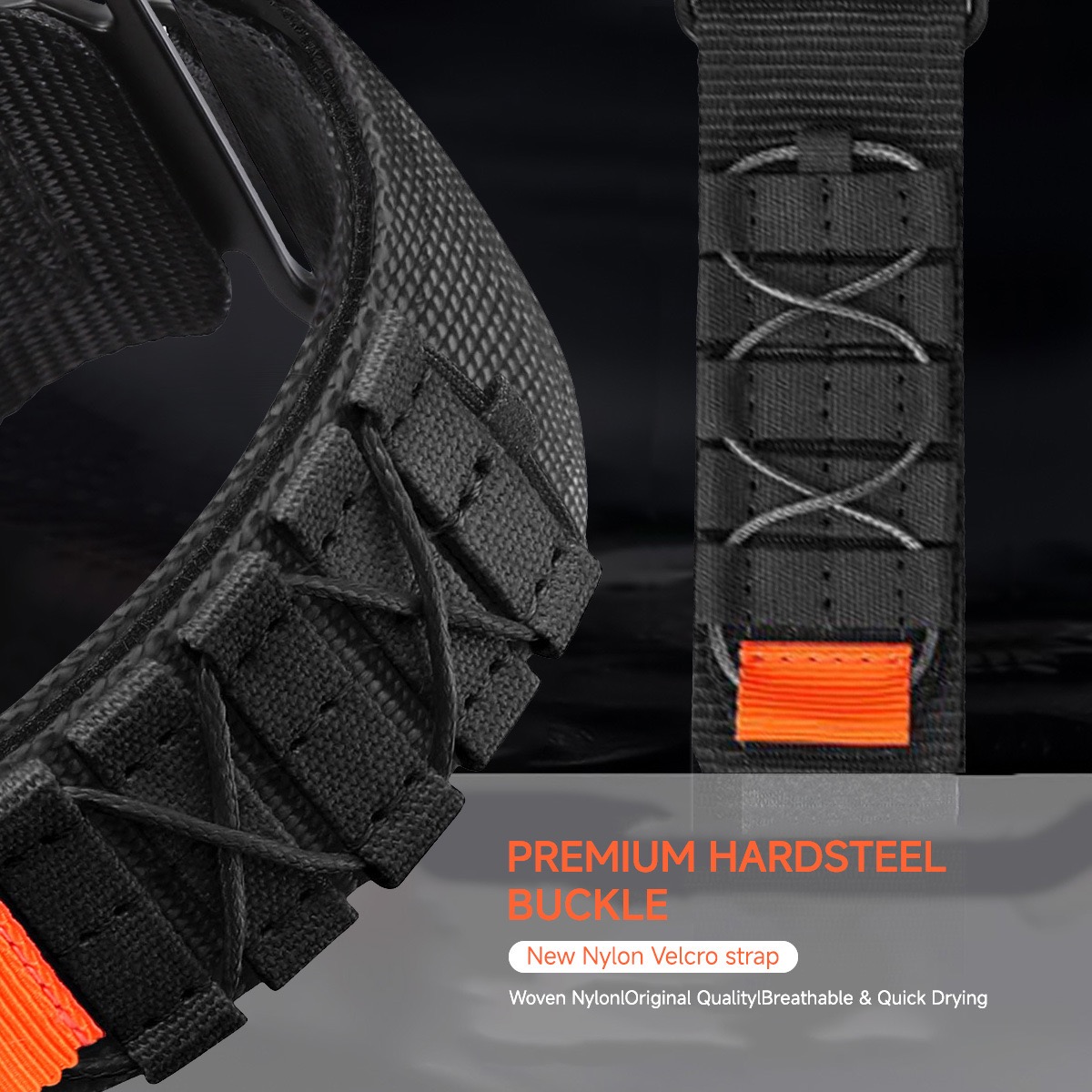 Тканевий тактичний ремінець Superior чорний 22 - 4