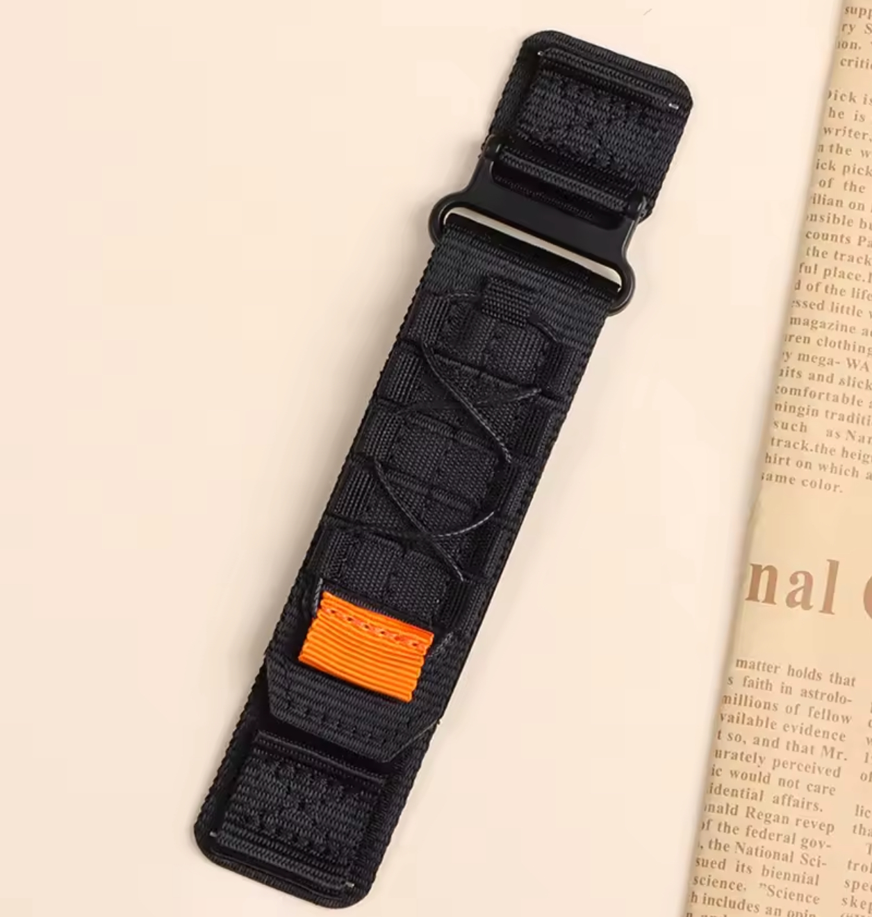 Тканевий тактичний ремінець Superior чорний 22 - 6